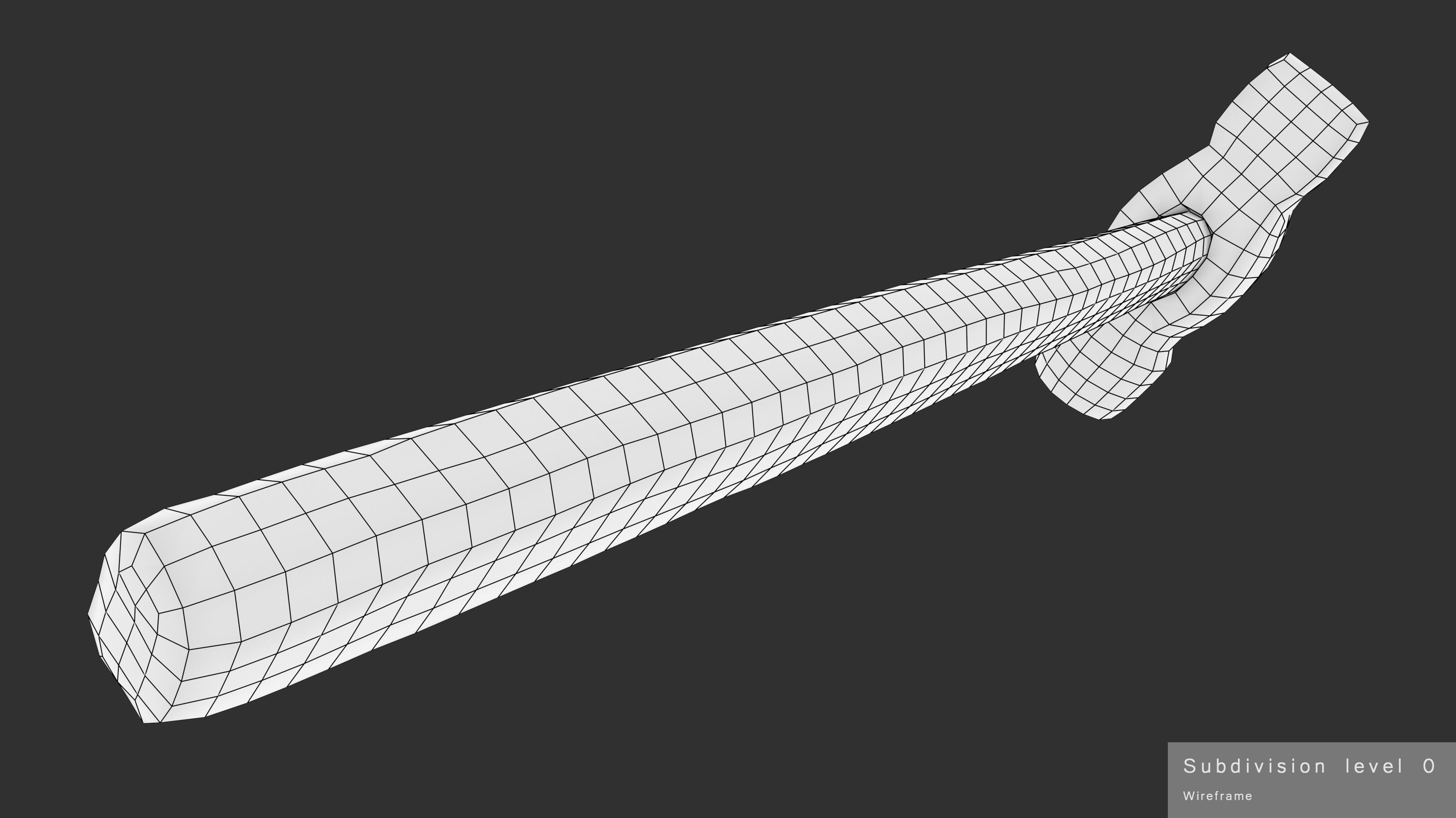 Hammer Small Low-poly 3D model_25