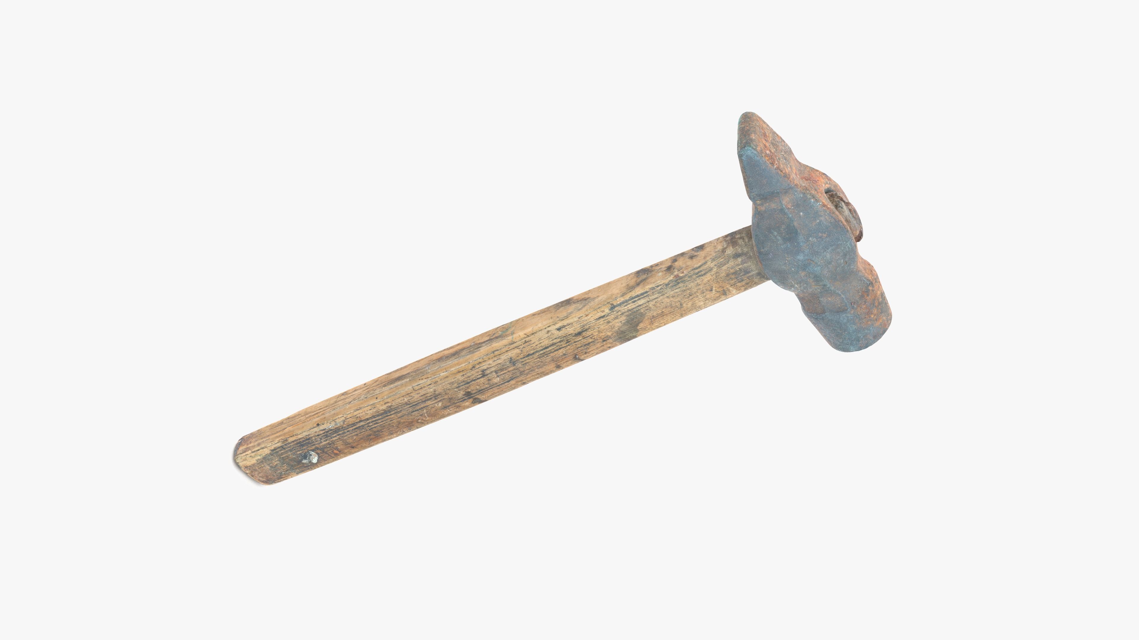 Hammer Small Low-poly 3D model_2