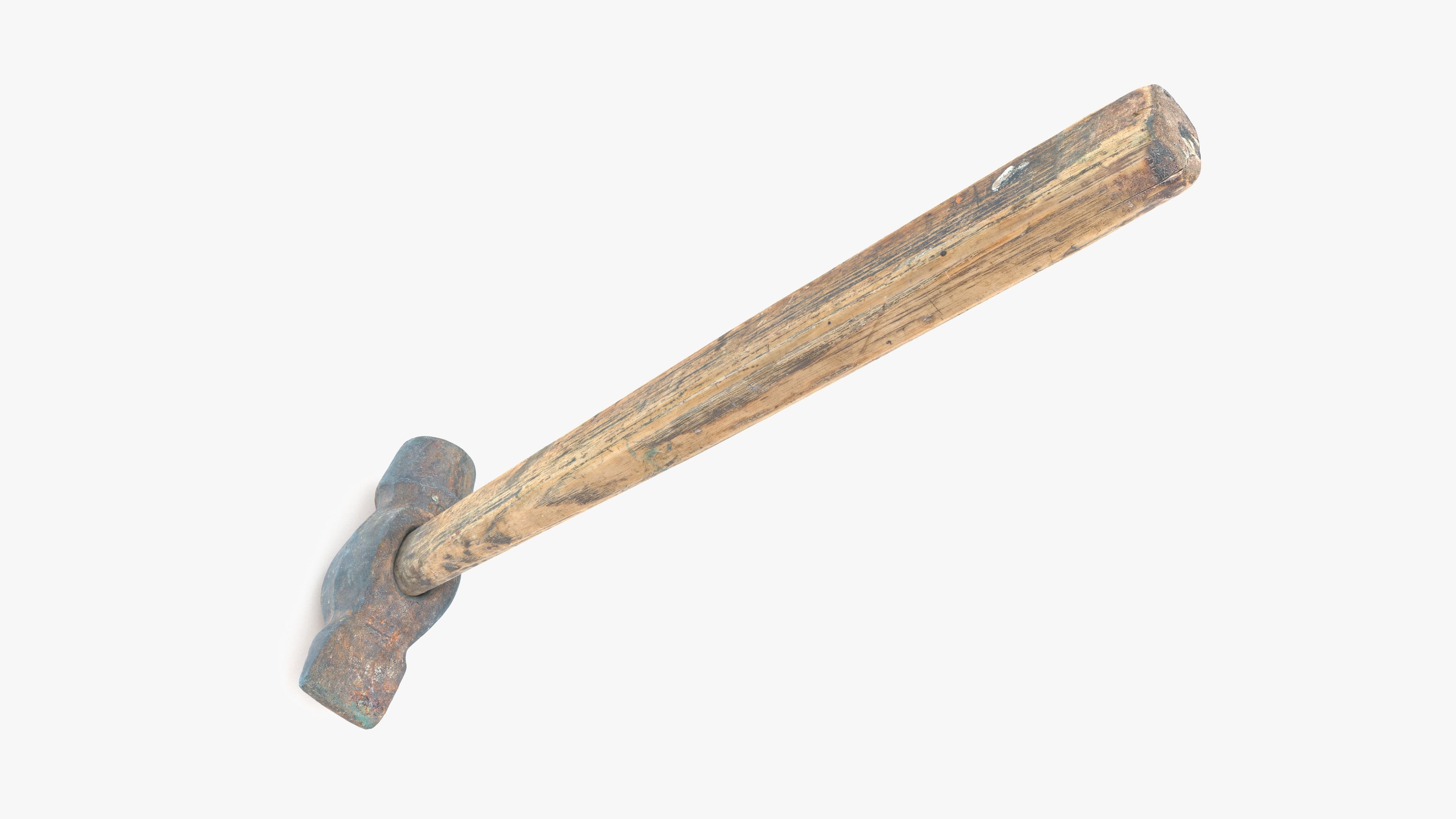 Hammer Small Low-poly 3D model_8