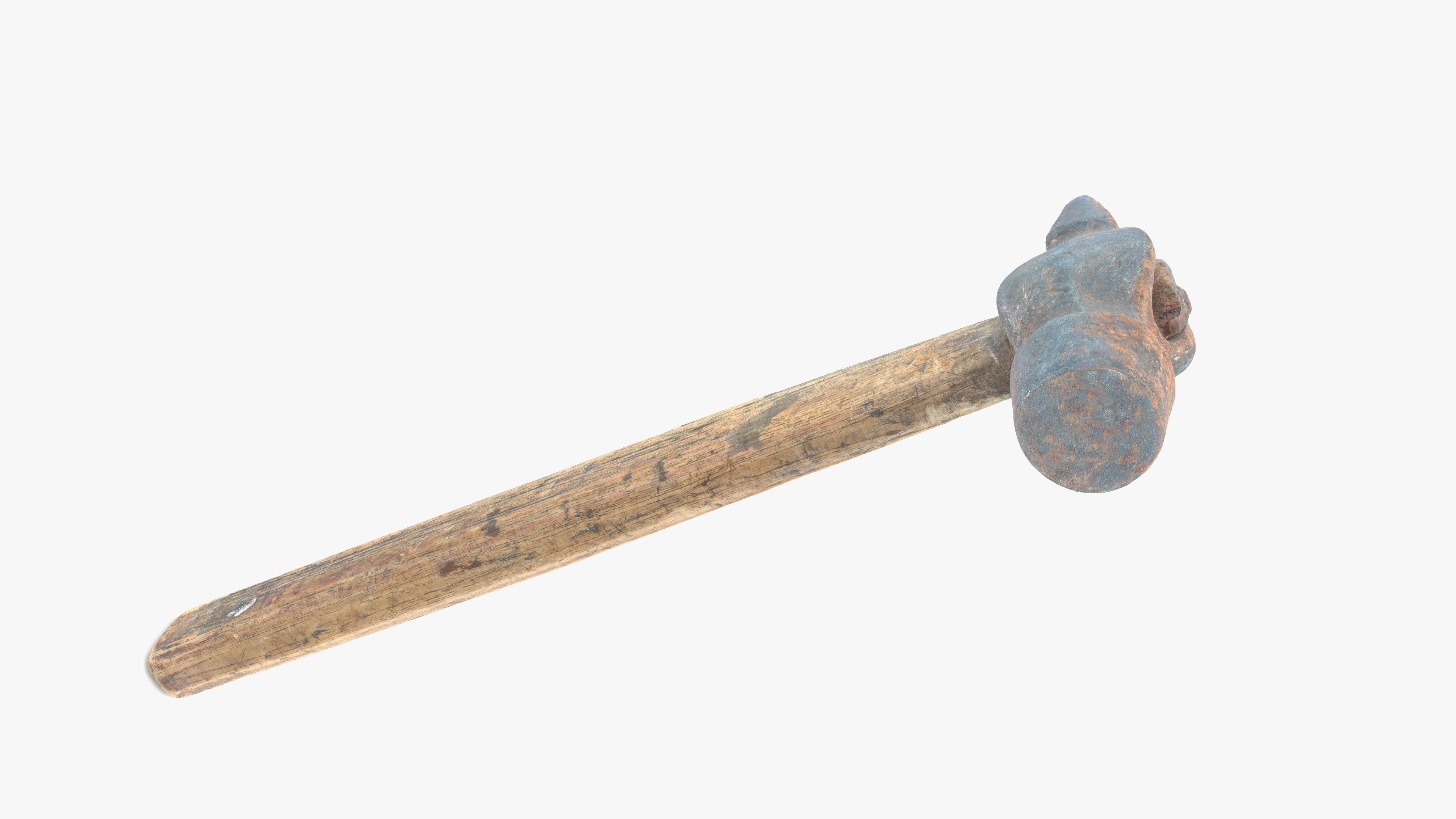 Hammer Small Low-poly 3D model_14