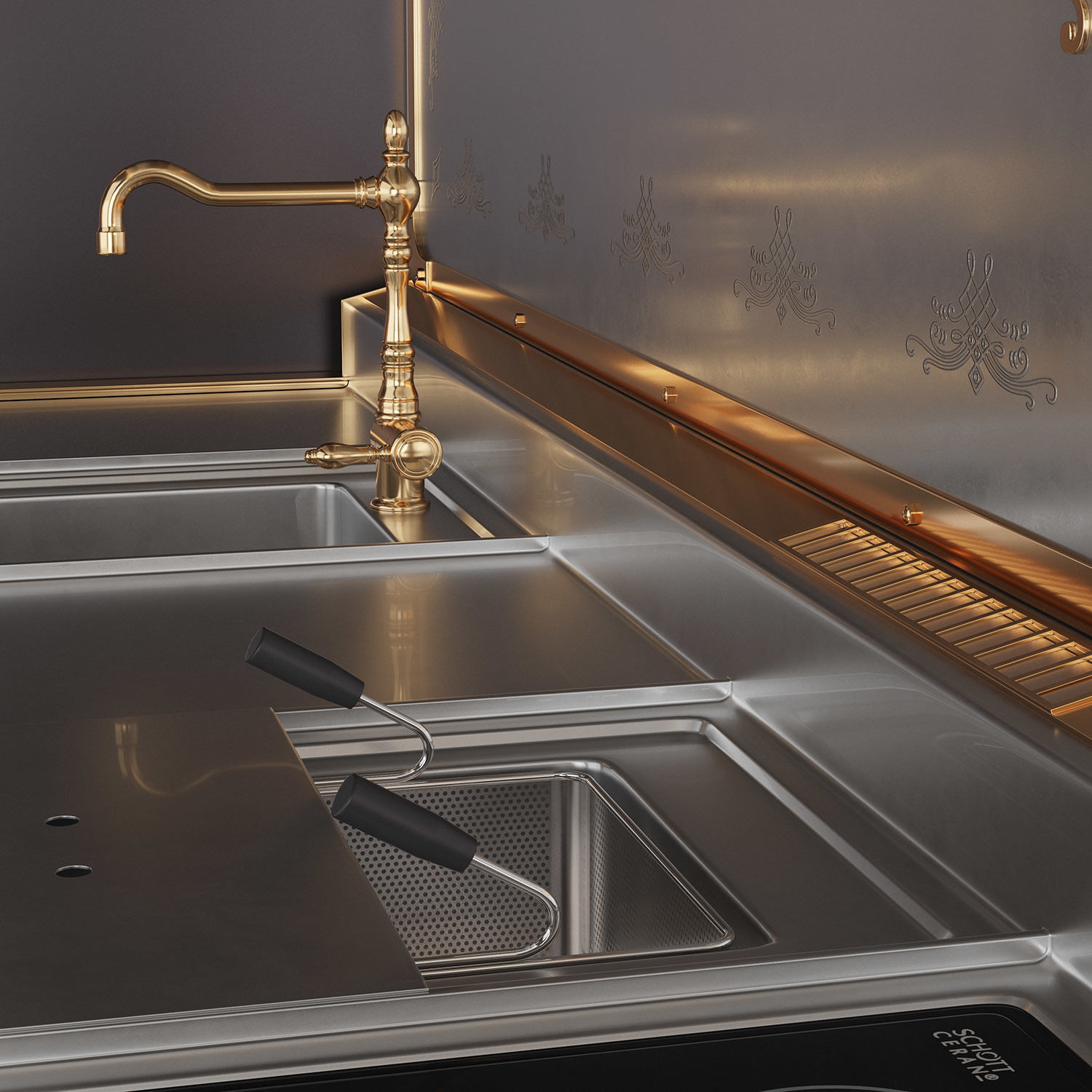 Officine Gullo kitchen set 3d model 3D model_3