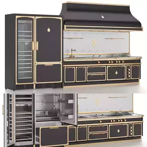 Officine Gullo kitchen set 3d model 3D model