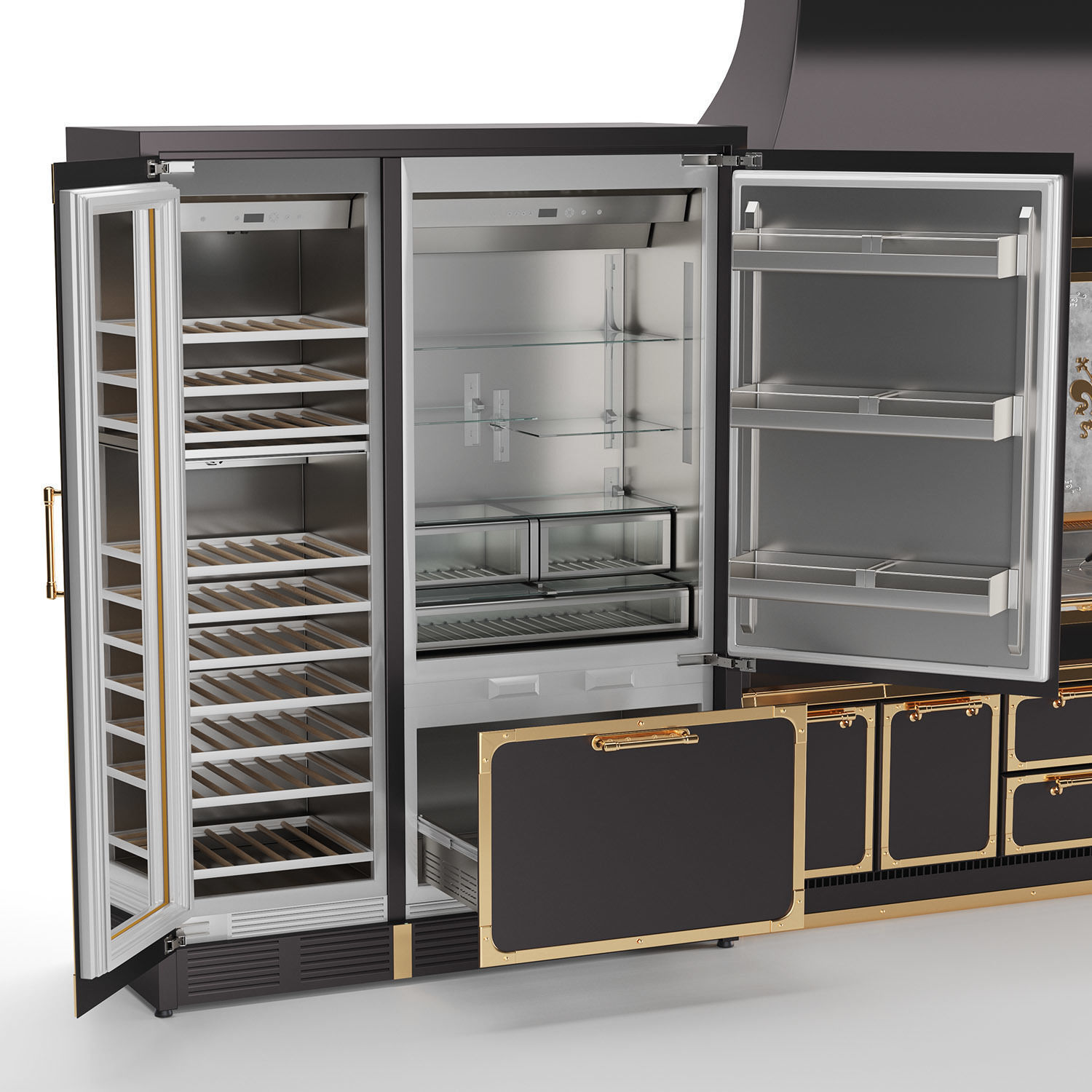 Officine Gullo kitchen set 3d model 3D model_2