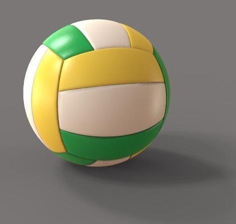 Volleyball Ball 3D model_1