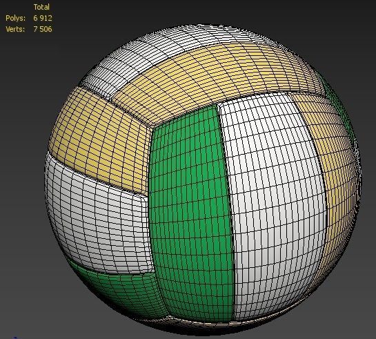 Volleyball Ball 3D model_2
