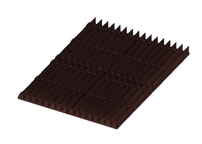 Model Railway Anti-Trespass Panel Wood or Metal 3D print model_9