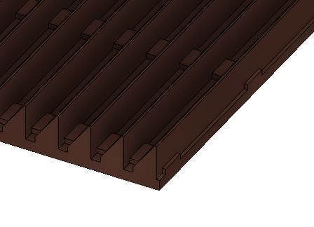 Model Railway Anti-Trespass Panel Wood or Metal 3D print model_6