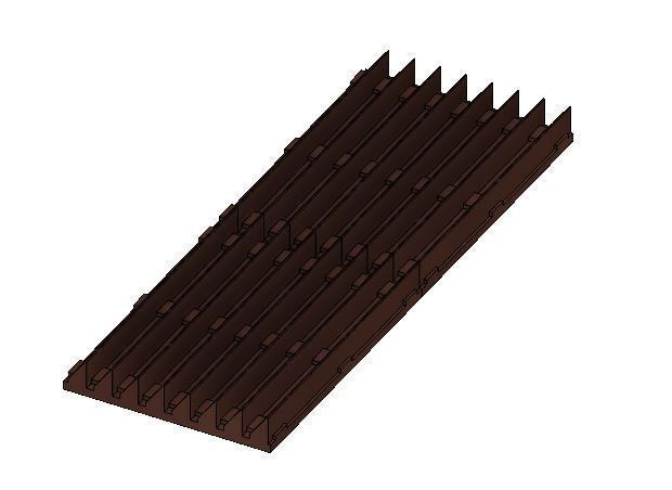 Model Railway Anti-Trespass Panel Wood or Metal 3D print model_7