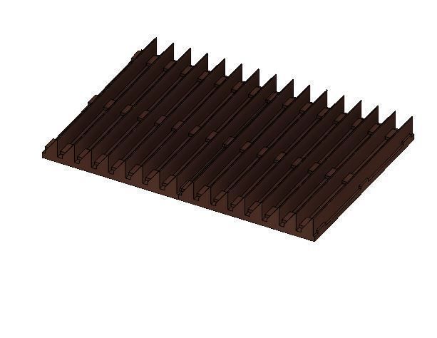 Model Railway Anti-Trespass Panel Wood or Metal 3D print model_8