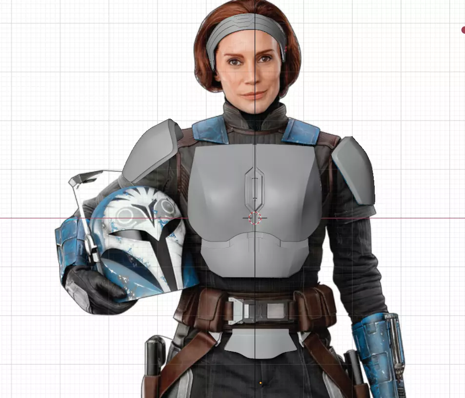 Bo-Katan Headband Chest Stomach under belt Shoulder 3D print model