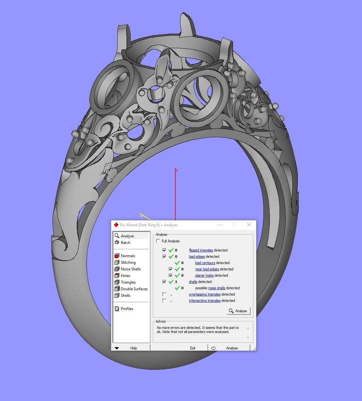 Ring 9 sapphire and diamond engagement 3D print model_9