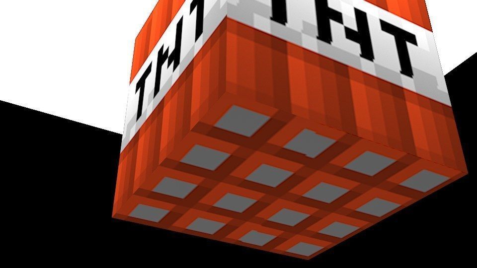 MINECRAFT -TNT BLOCK MODEL LOW-POLY 3D MODEL Low-poly 3D model_6