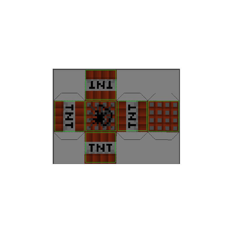 MINECRAFT -TNT BLOCK MODEL LOW-POLY 3D MODEL Low-poly 3D model_7