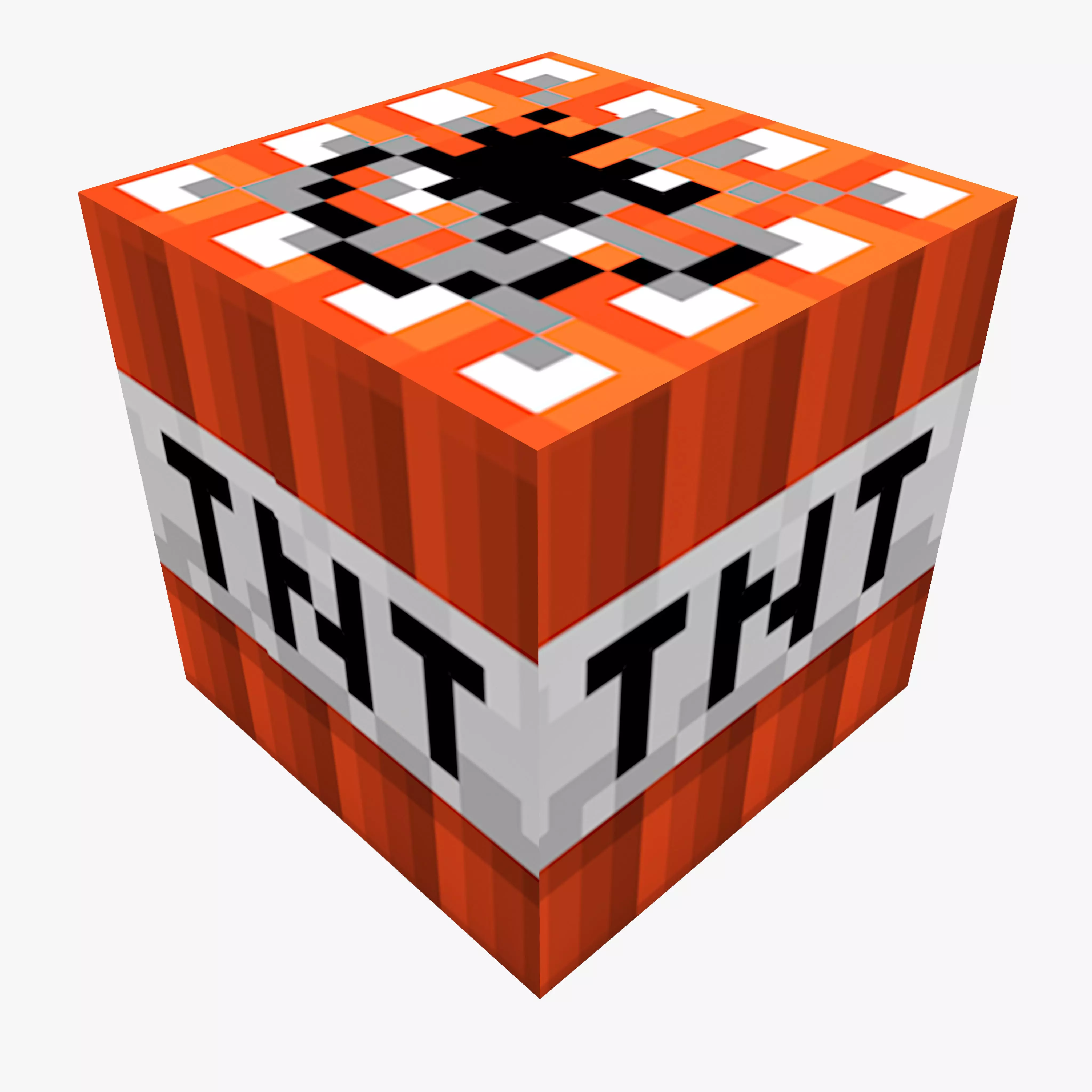 MINECRAFT -TNT BLOCK MODEL LOW-POLY 3D MODEL Low-poly 3D model_0