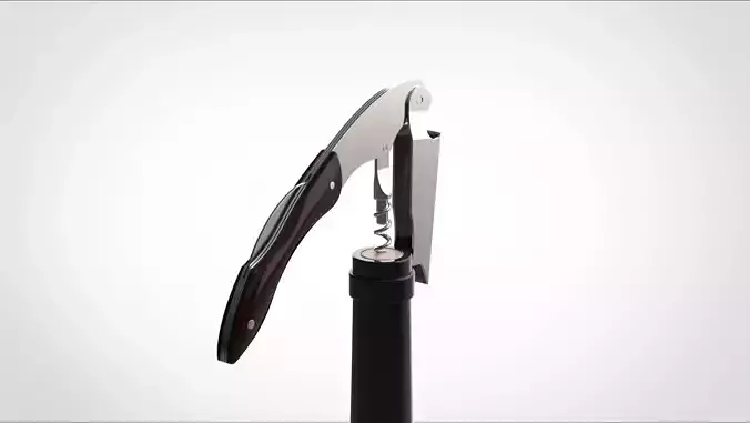 wine opener and bottle