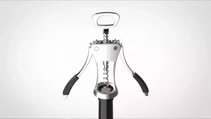 wine opener and bottle