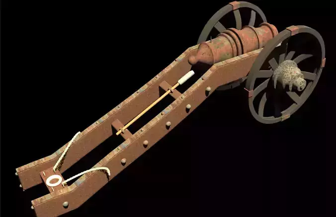 Howitzer cannon wheel