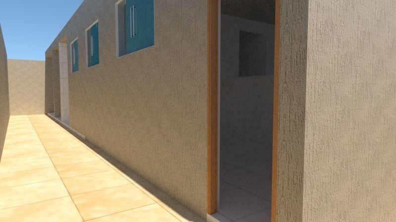 casa em declive 3D model_2