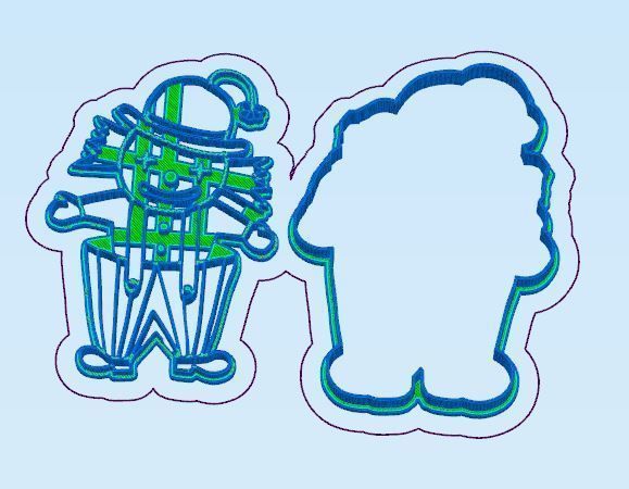 Cute Clown Cookie Cutter  3D print model_2