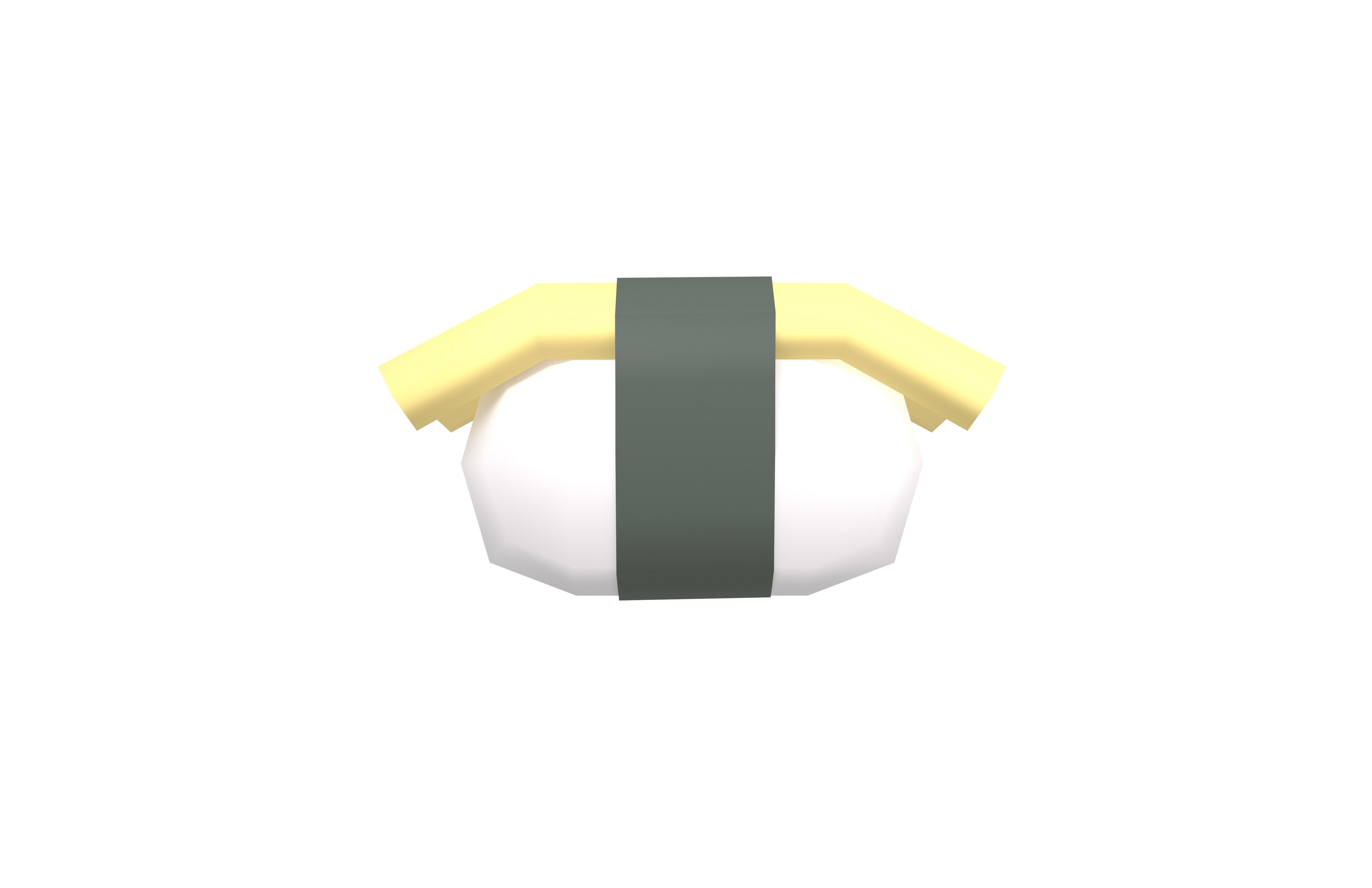 Egg Sushi v1 001 Low-poly 3D model_1