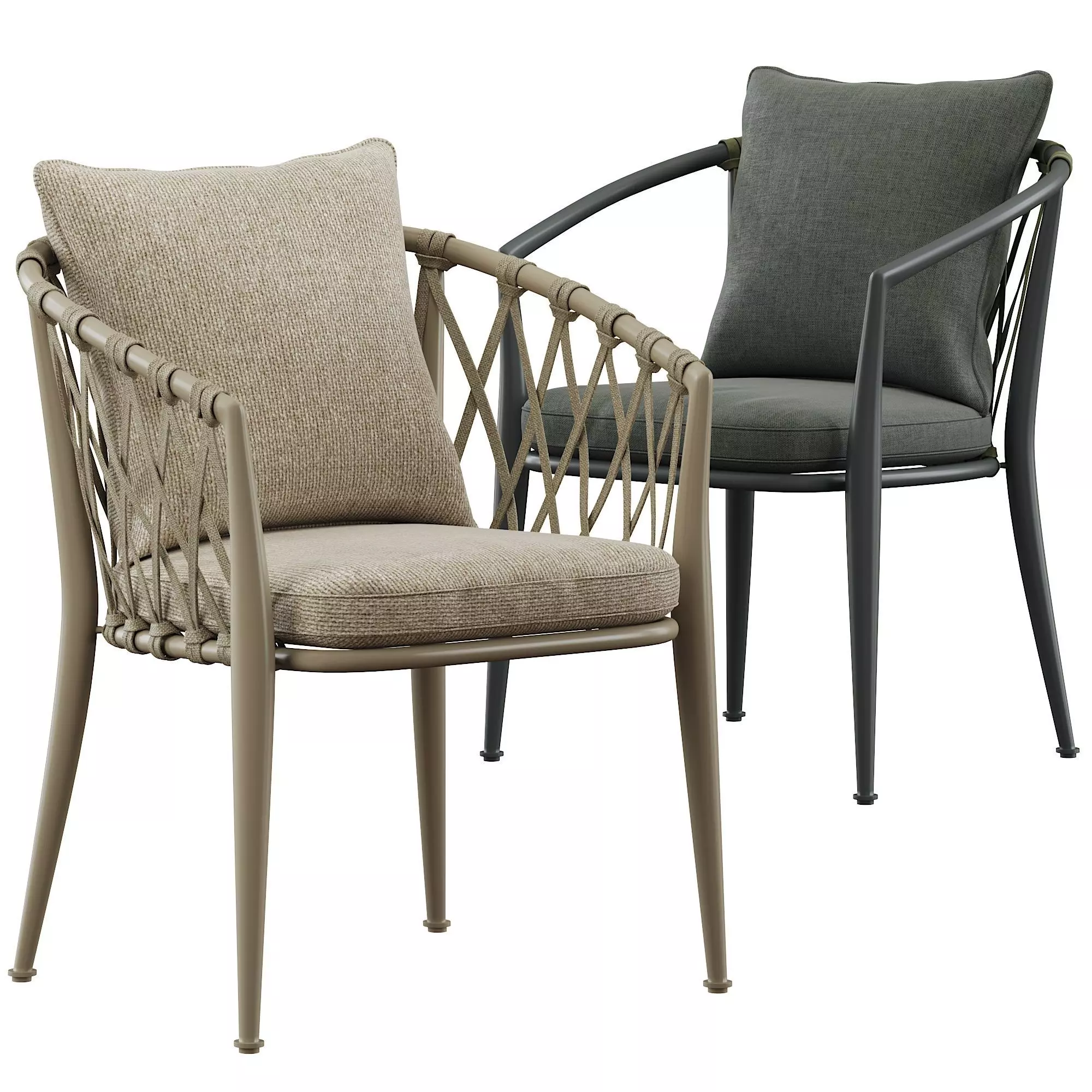 B and B Italy Erica dining chair 3D model