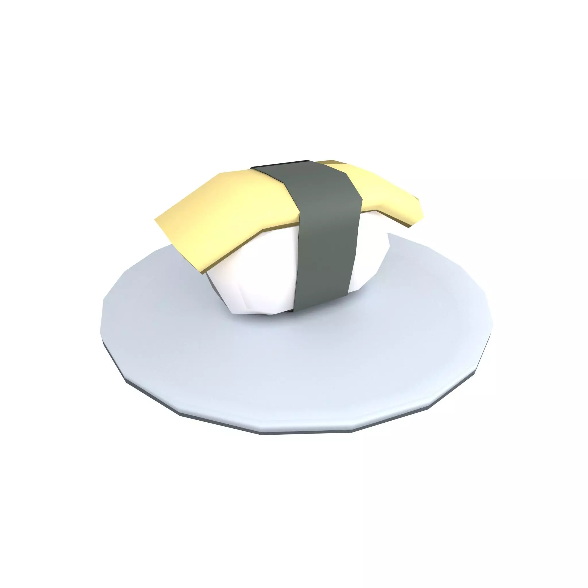 Egg Sushi v1 002 Low-poly 3D model_0