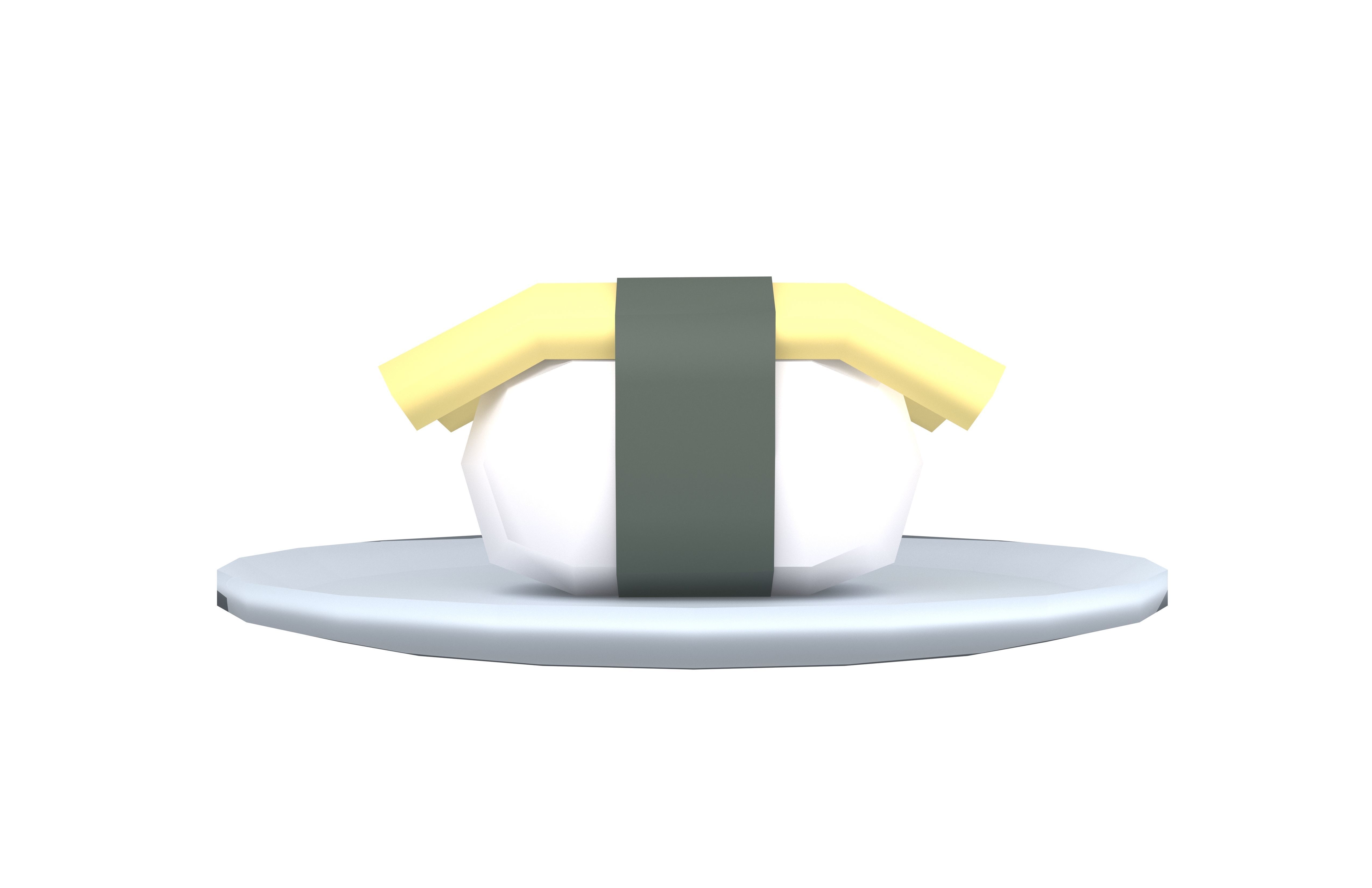Egg Sushi v1 002 Low-poly 3D model_1