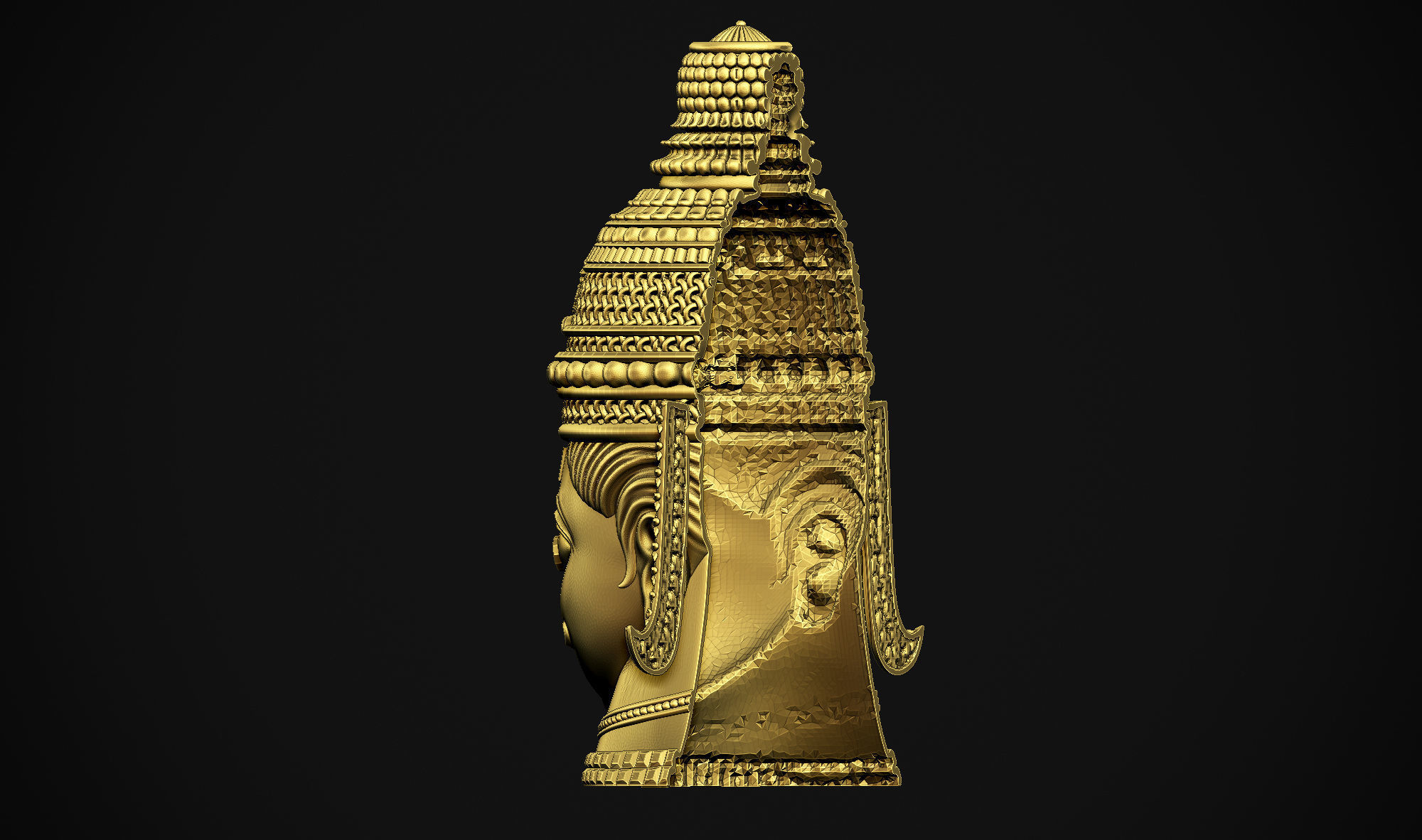 Shankar Head 3D print model_25