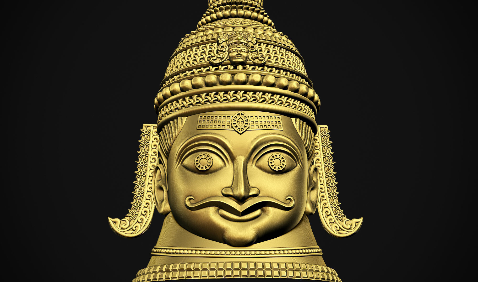 Shankar Head 3D print model_14