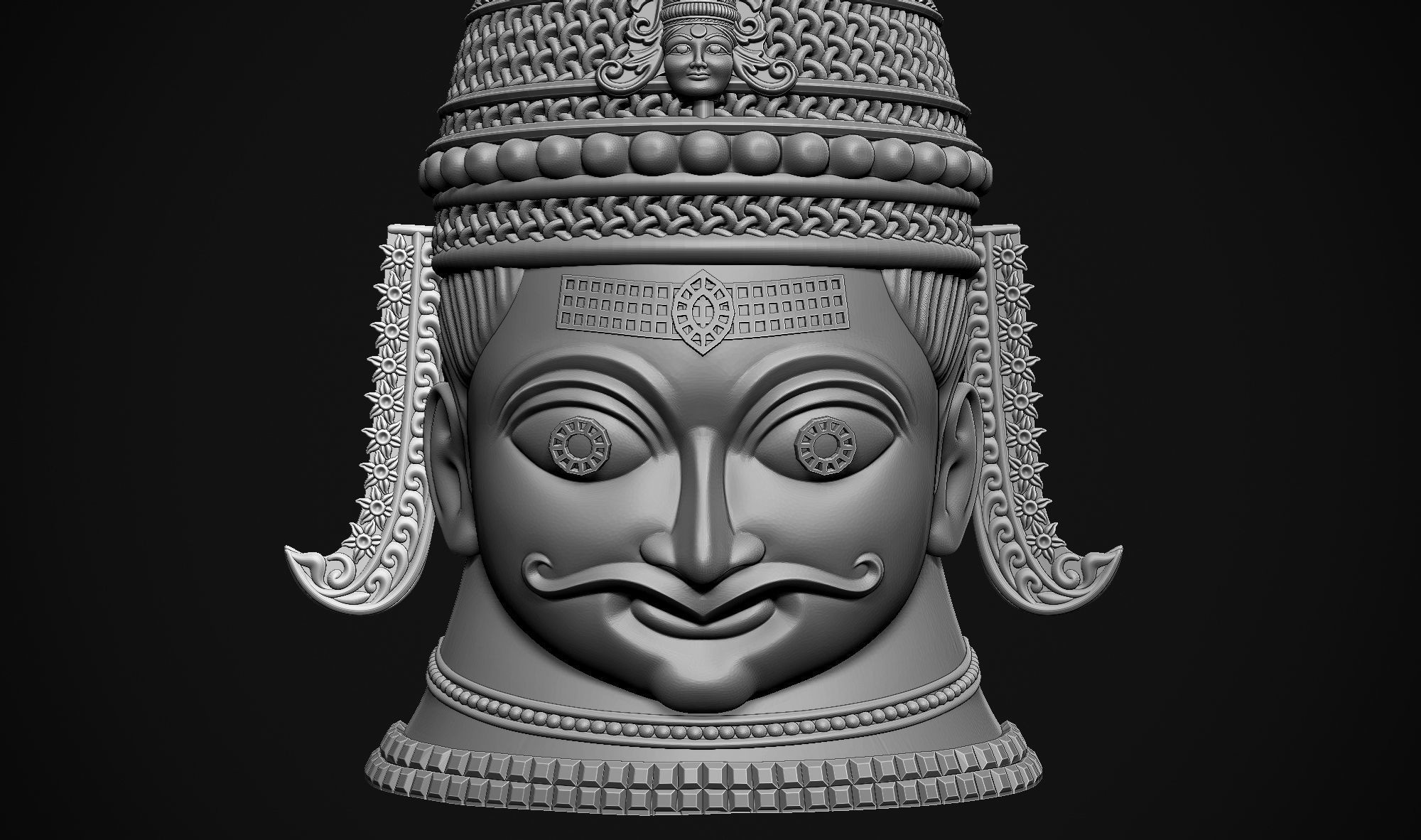 Shankar Head 3D print model_10