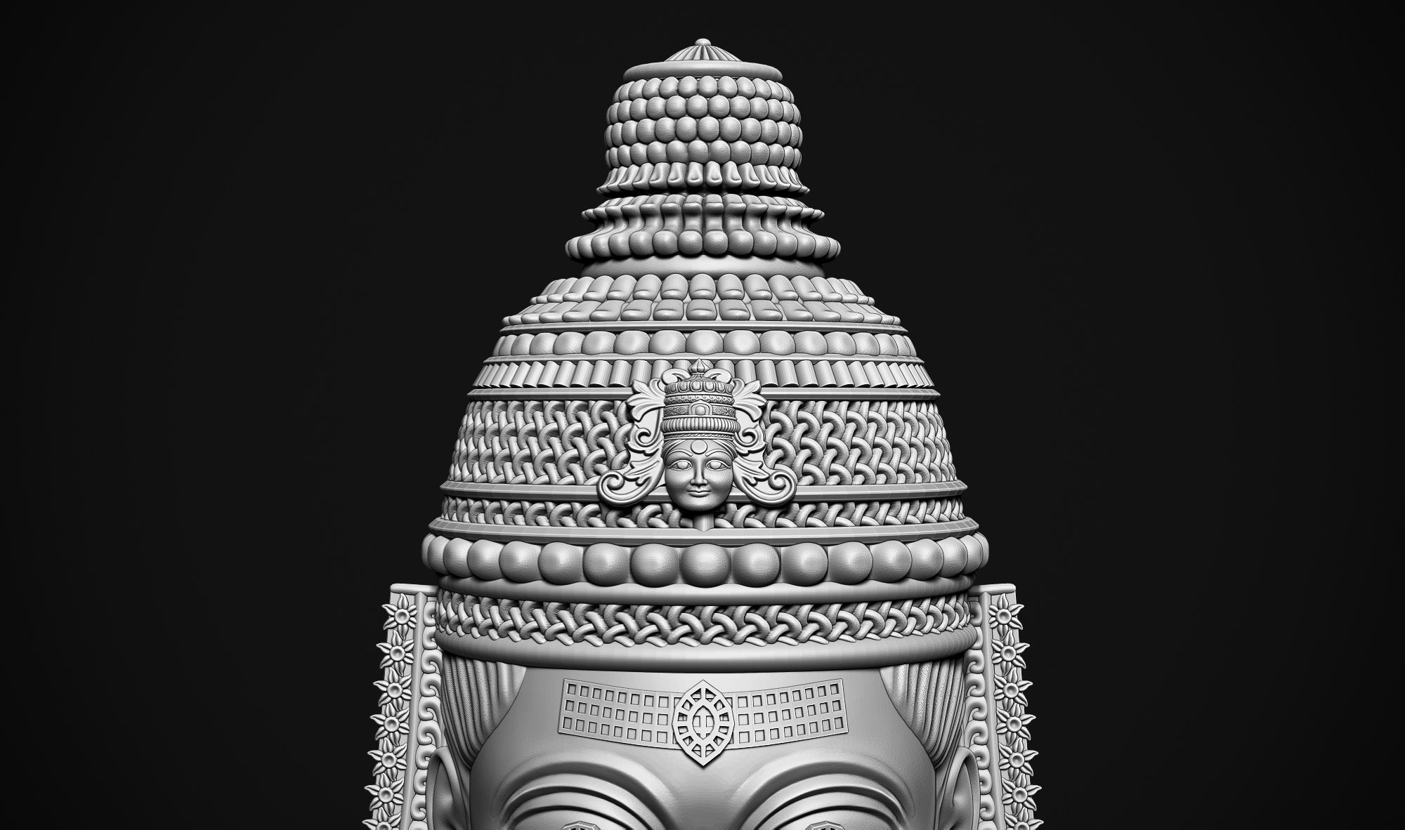 Shankar Head 3D print model_9