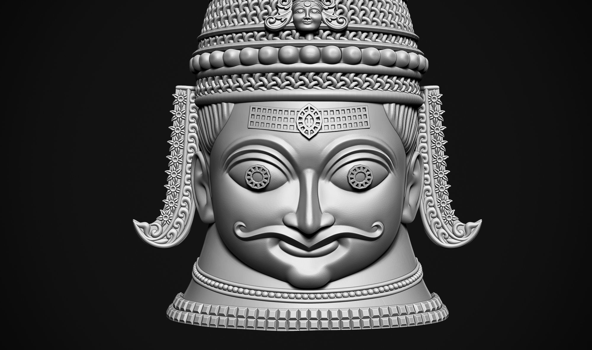 Shankar Head 3D print model_12