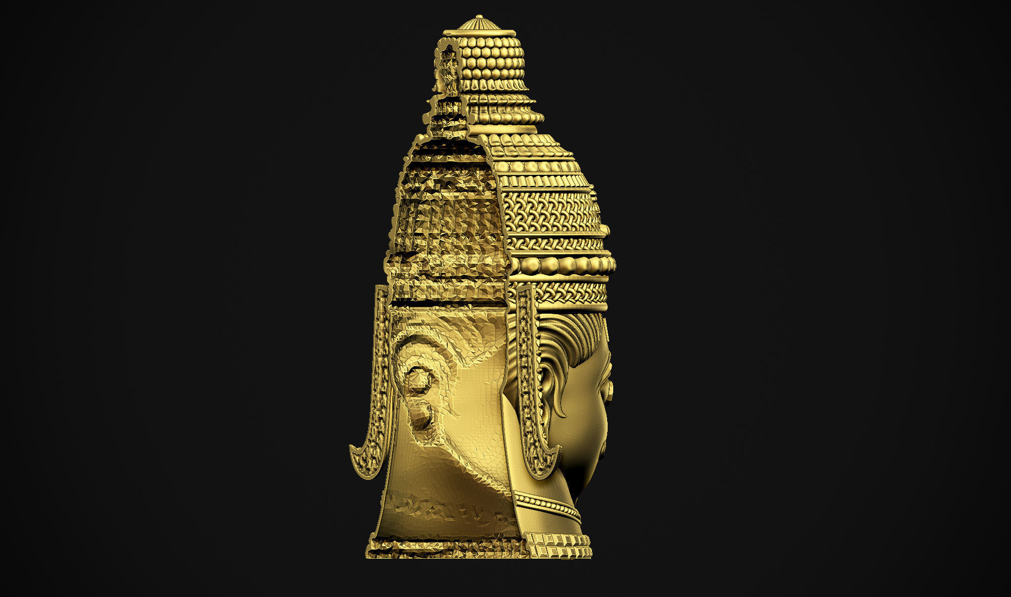Shankar Head 3D print model_20