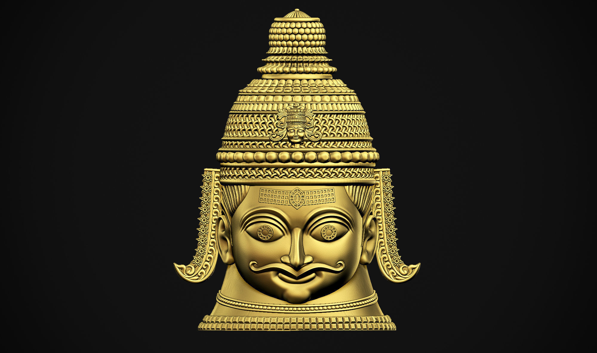 Shankar Head 3D print model_15