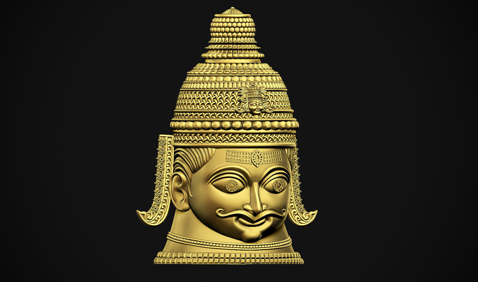 Shankar Head 3D print model_16