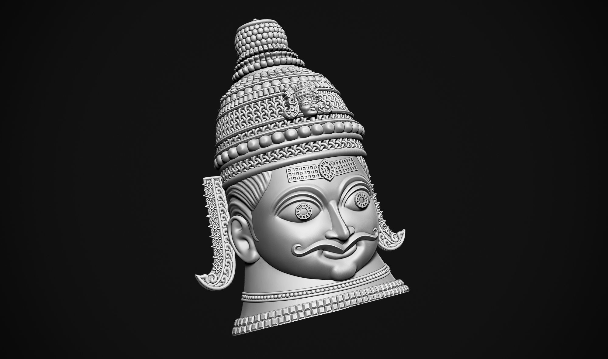 Shankar Head 3D print model_3