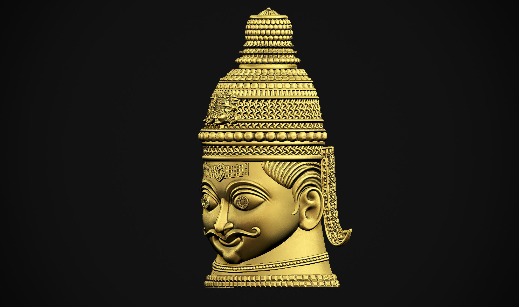 Shankar Head 3D print model_28