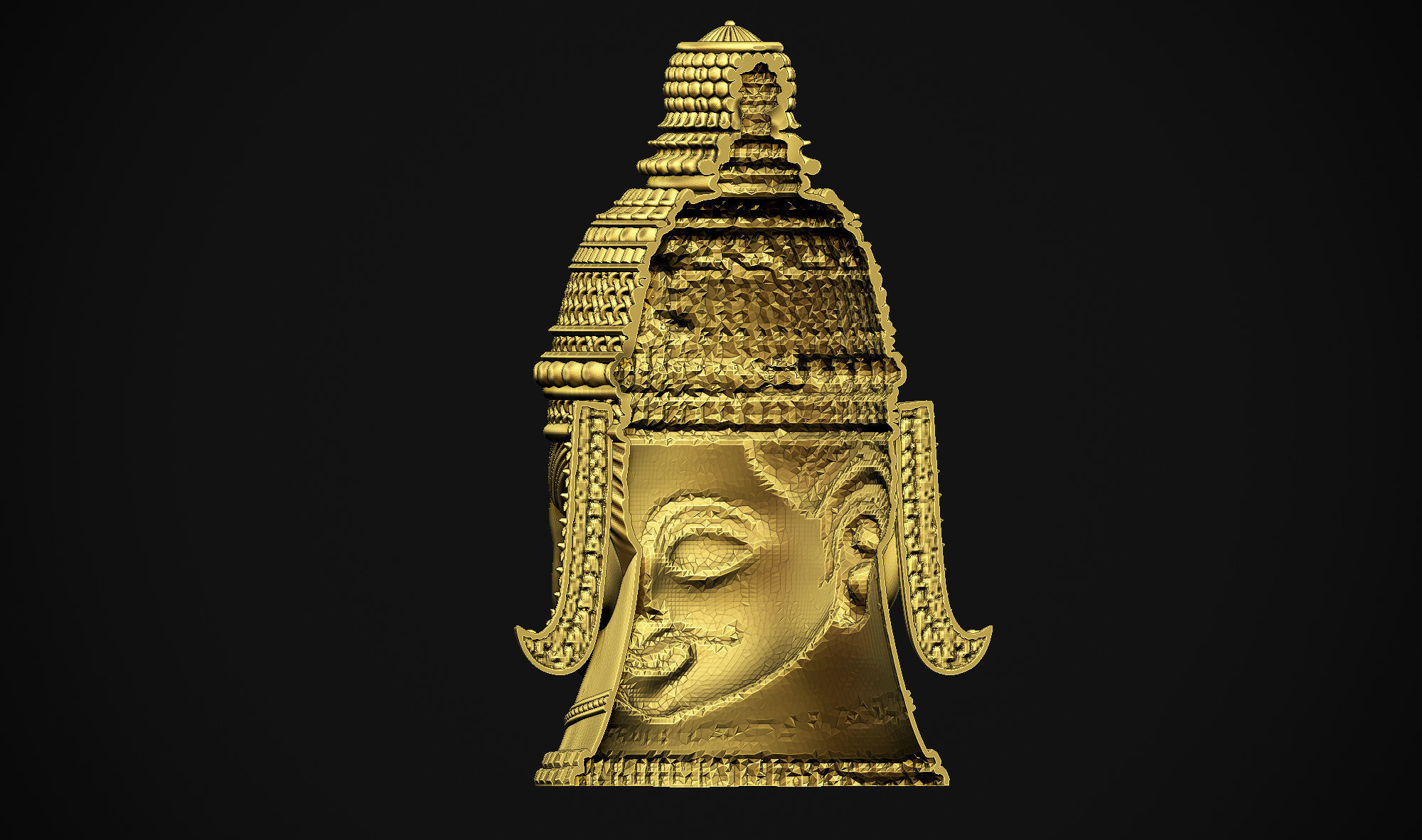 Shankar Head 3D print model_24