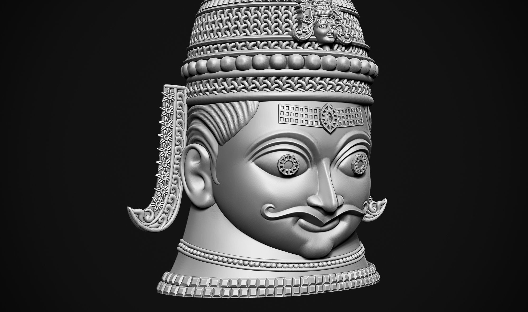 Shankar Head 3D print model_11