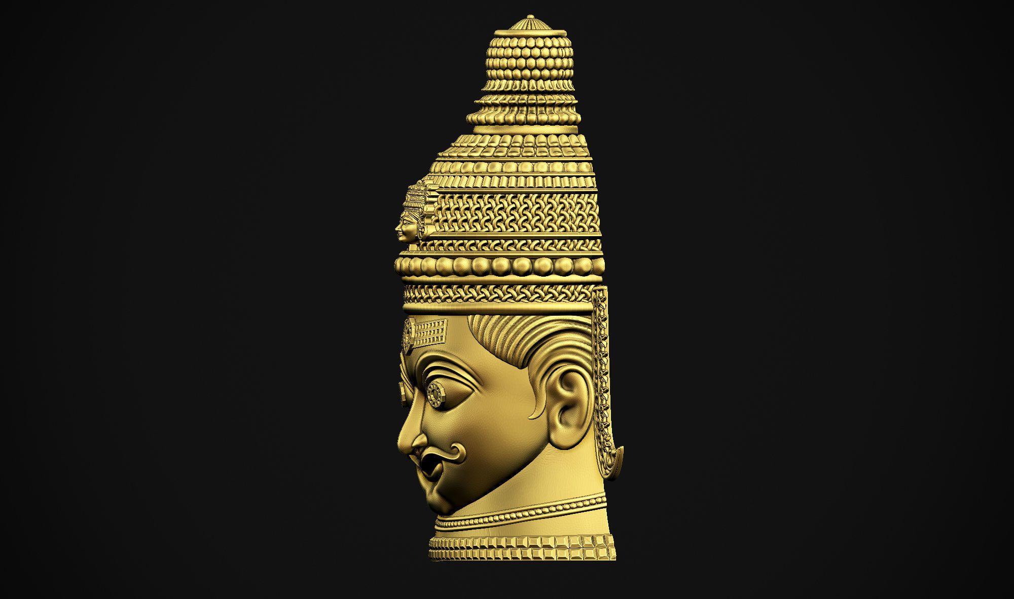 Shankar Head 3D print model_27