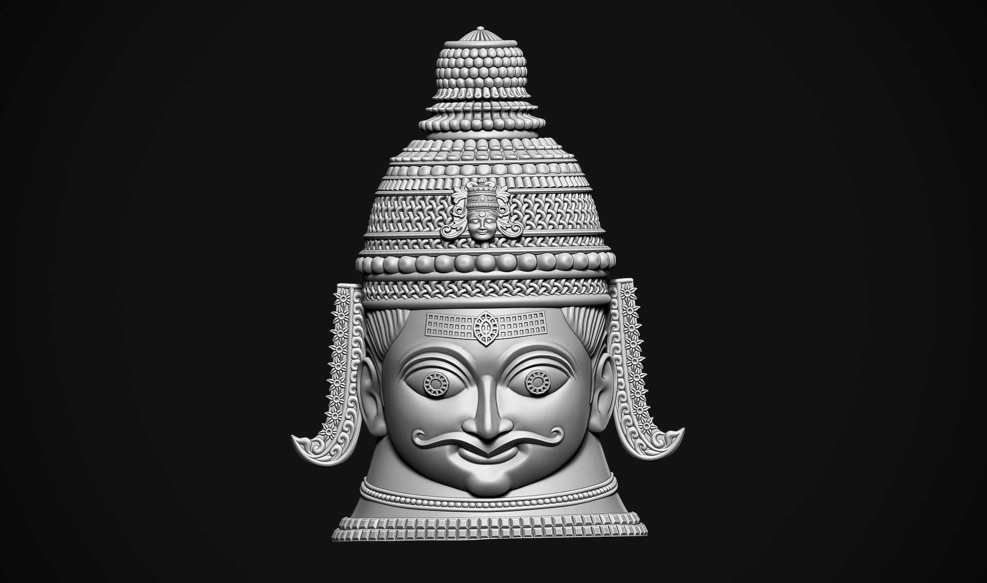 Shankar Head 3D print model_2