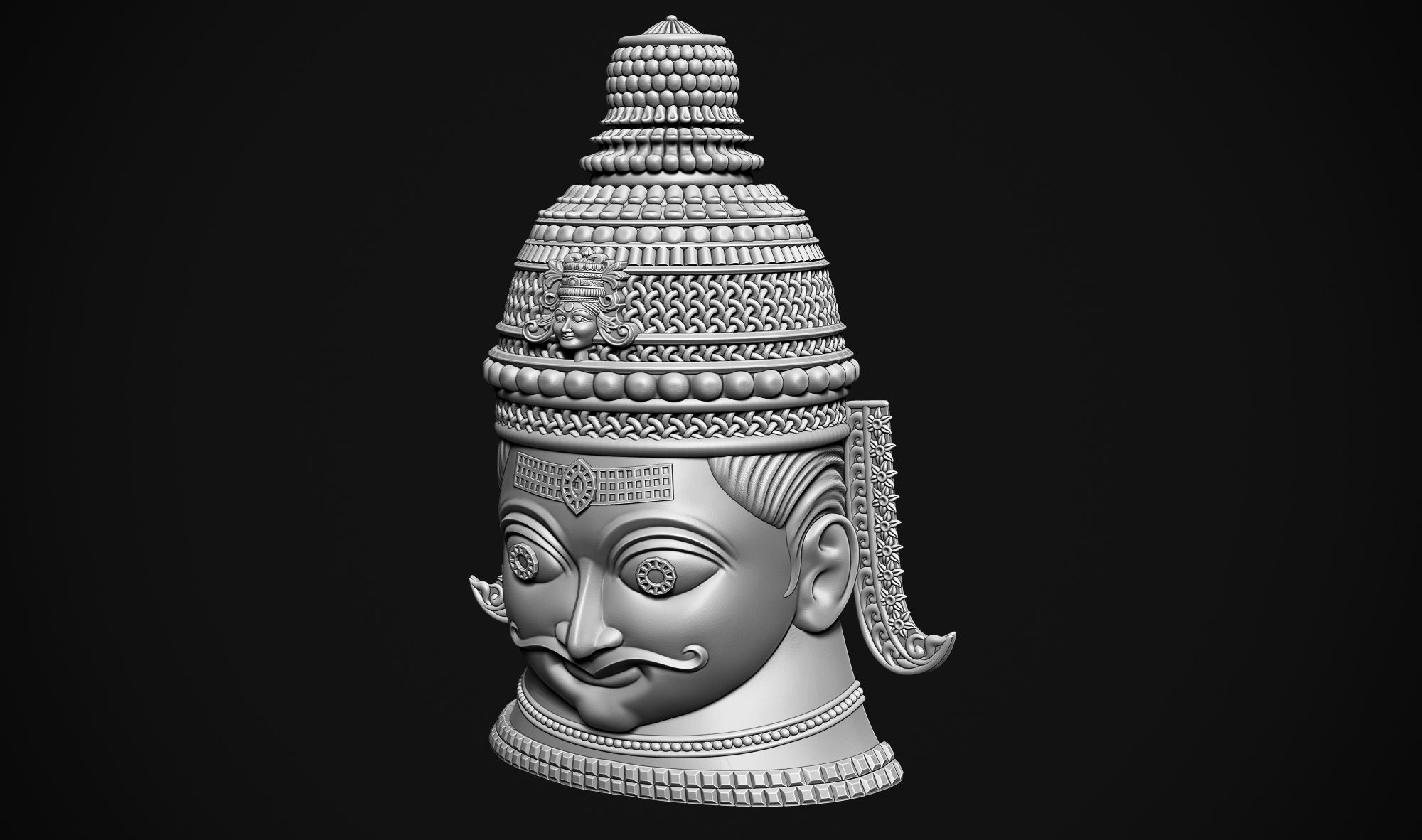 Shankar Head 3D print model_6