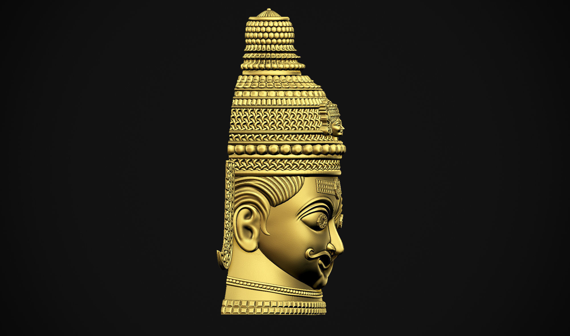 Shankar Head 3D print model_18
