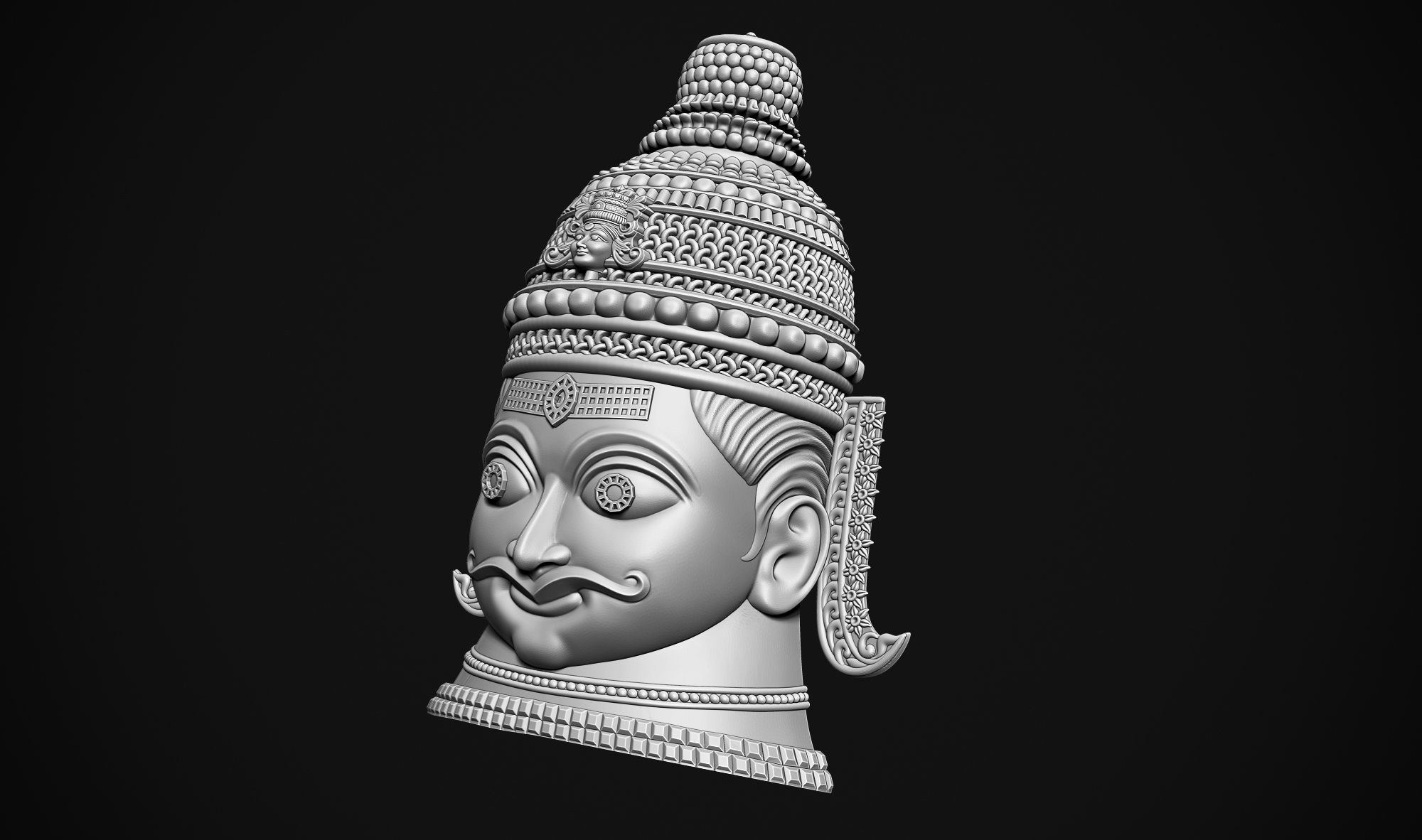 Shankar Head 3D print model_7