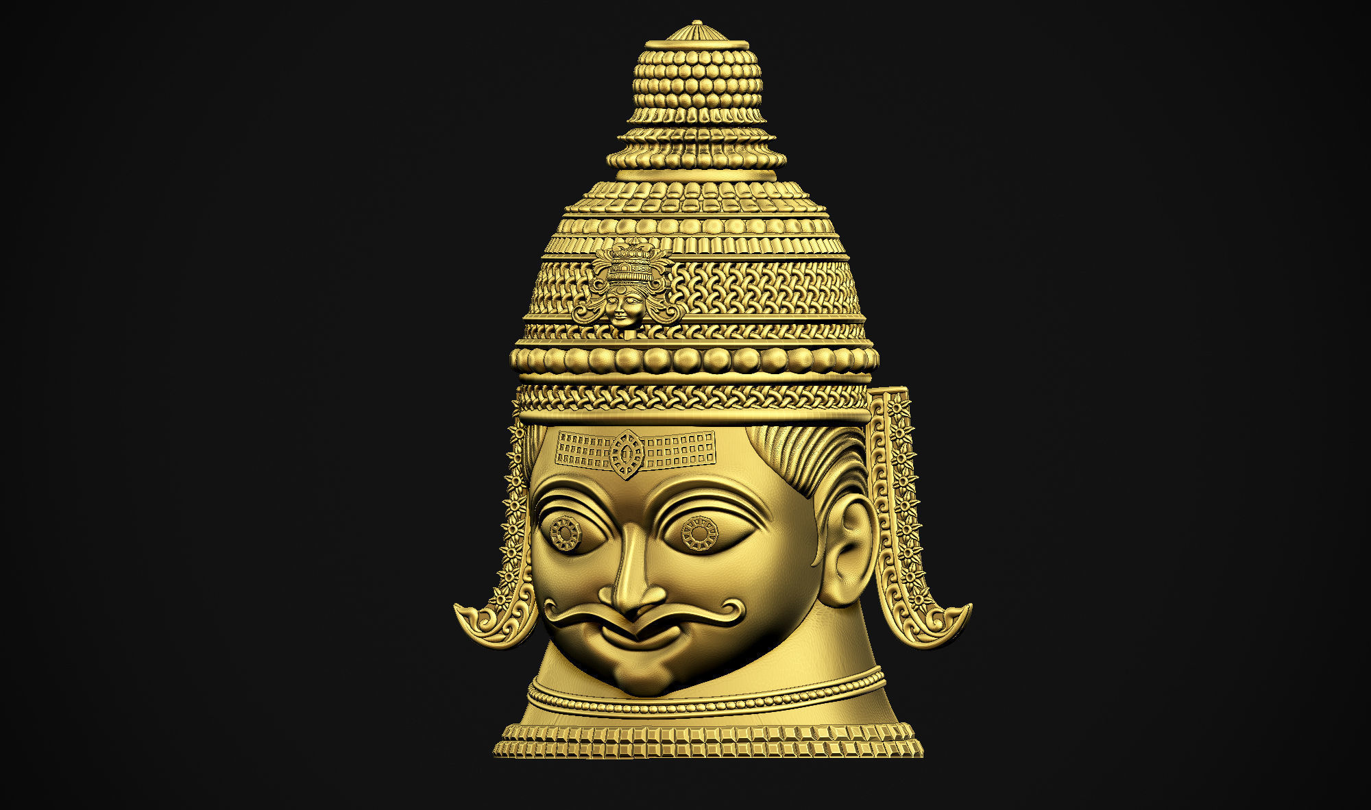 Shankar Head 3D print model_29
