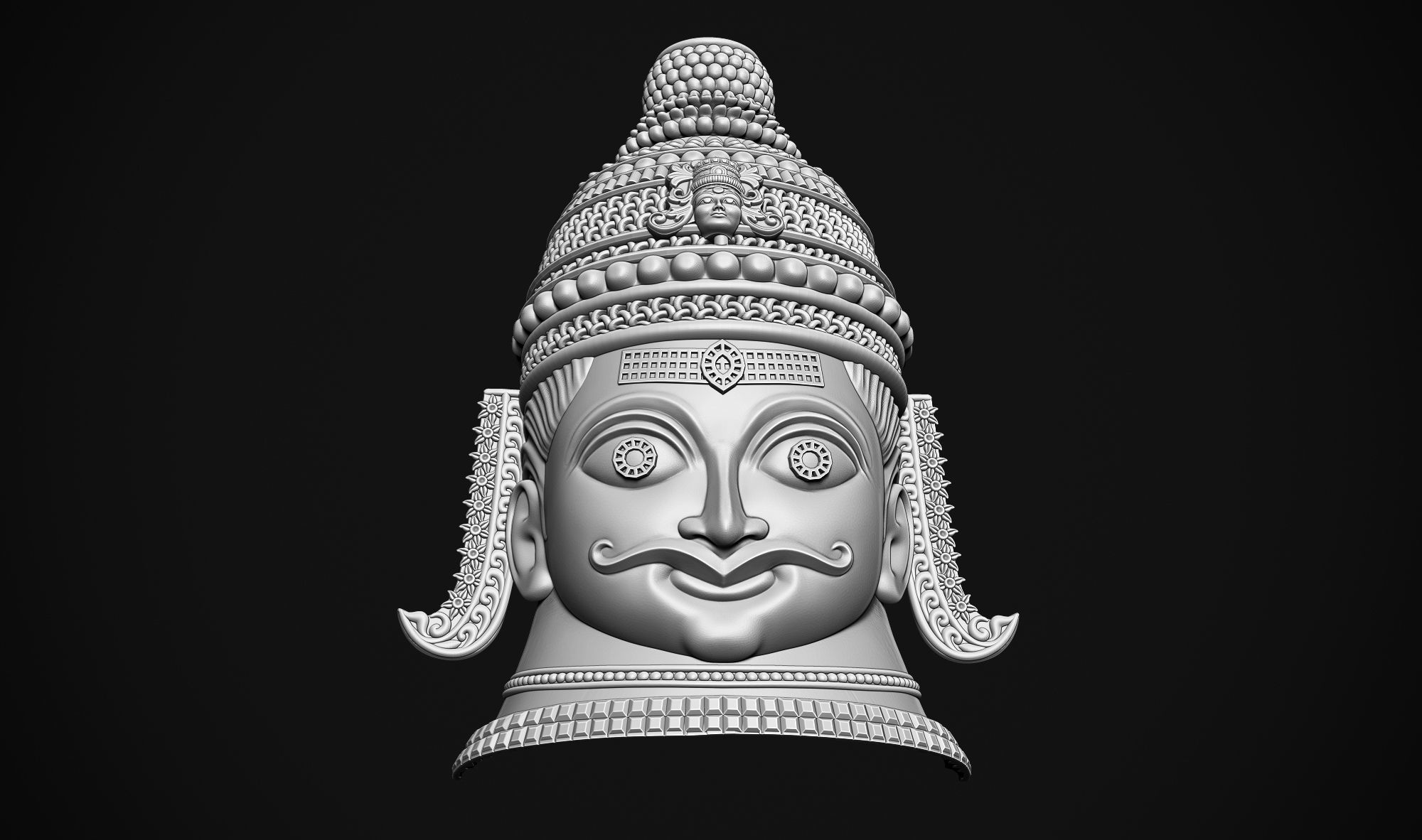 Shankar Head 3D print model_8
