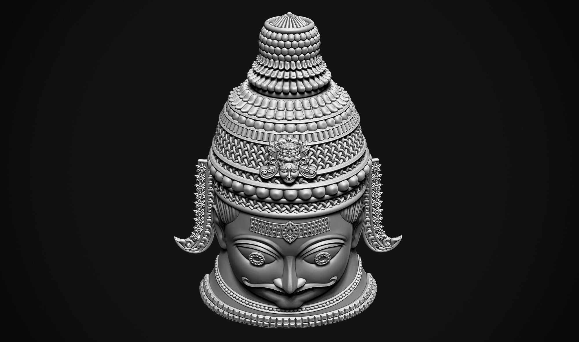 Shankar Head 3D print model_5