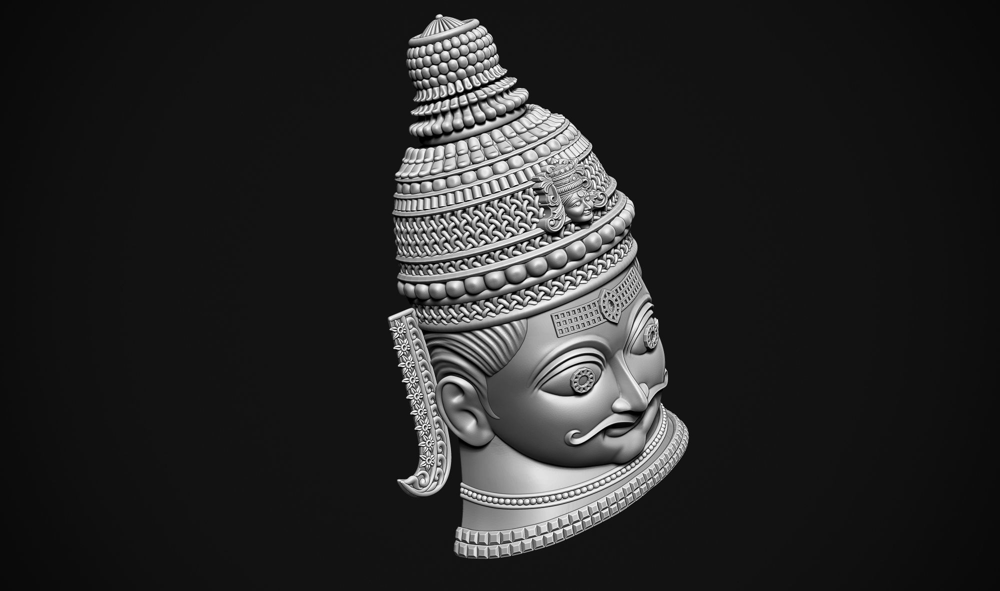 Shankar Head 3D print model_4