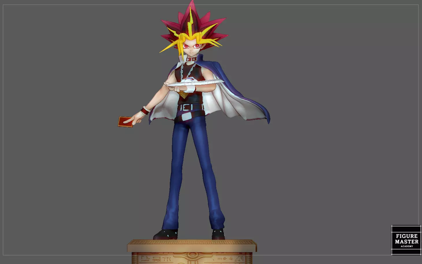 YUGI MUTO YUGIOH STATUE ANIME CHARACTER 3D print model
