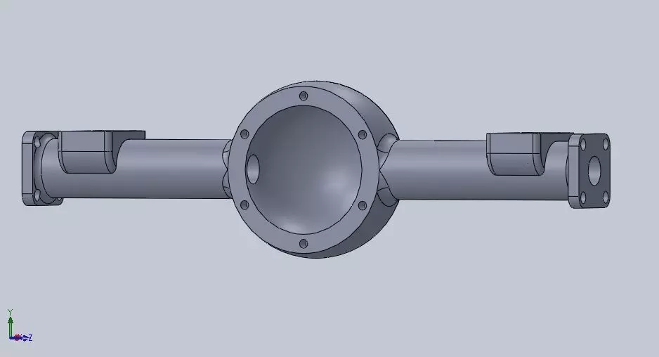 Rear axle Free 3D print model_0